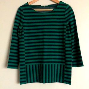 Madewell Blue Green Striped Shirt XS
